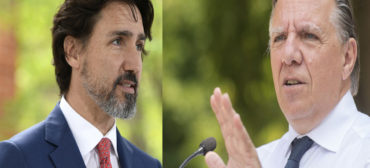 François Legault, premier ministre du Québec et Justin Trudeau, PM du Canada